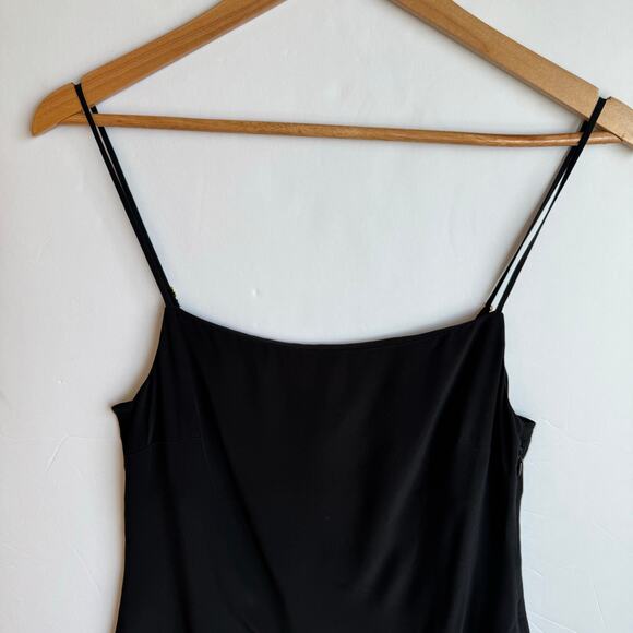 Rumored Posh Mini Dress Spaghetti Strap Little Black Dress Sz 2 Chic Minimalist - Picture 6 of 13